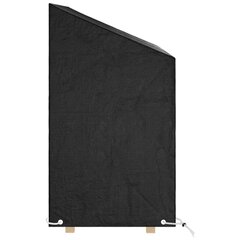 vidaXL Puutarhapenkkisuojat 2 kpl 8 purjerengasta 130x70x70/88 cm PE hinta ja tiedot | Istuintyynyt, pehmusteet ja päälliset | hobbyhall.fi