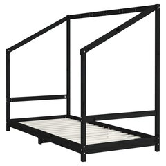 vidaXL Lasten sängynrunko musta 90x190 cm täysi mänty hinta ja tiedot | Lastensängyt | hobbyhall.fi