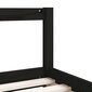 vidaXL Lasten sängynrunko laatikoilla musta 80x160 cm täysi mänty hinta ja tiedot | Lastensängyt | hobbyhall.fi