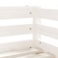 vidaXL Lasten sängynrunko laatikoilla valkoinen 70x140 cm täysi mänty hinta ja tiedot | Lastensängyt | hobbyhall.fi