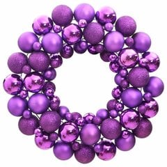 vidaXL Joulukoriste violetti 45 cm polystyreeni hinta ja tiedot | Juhlakoristeet | hobbyhall.fi
