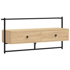 vidaXL TV-kaappi seinälle Sonoma-tammi 100,5x30x51 cm tekninen puu hinta ja tiedot | TV-tasot | hobbyhall.fi