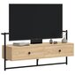 vidaXL TV-kaappi seinälle Sonoma-tammi 100,5x30x51 cm tekninen puu hinta ja tiedot | TV-tasot | hobbyhall.fi