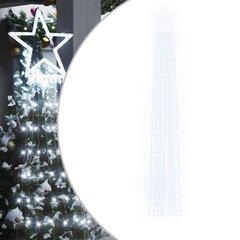 vidaXL Joulukuusen LED-valot kylmä valkoinen 375 cm hinta ja tiedot | Jouluvalot | hobbyhall.fi