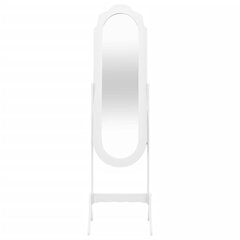 vidaXL Vapaasti seisova peili valkoinen 45,5x47,5x160 cm tekninen puu hinta ja tiedot | Peilit | hobbyhall.fi