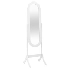 vidaXL Vapaasti seisova peili valkoinen 45,5x47,5x160 cm tekninen puu hinta ja tiedot | Peilit | hobbyhall.fi