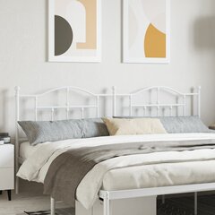 vidaXL Metallinen sängynpääty valkoinen 200 cm hinta ja tiedot | Sängyt | hobbyhall.fi