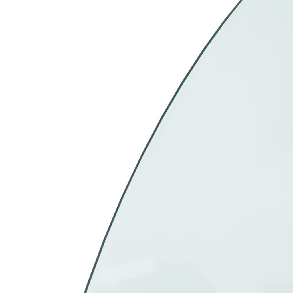 vidaXL Takan lasilevy puolipyöreä 1000x600 mm hinta ja tiedot | Takka- ja uunitarvikkeet | hobbyhall.fi