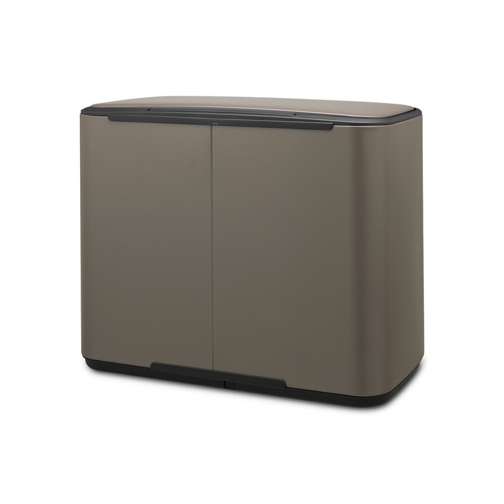 Brabantia Bo Poljinroska-astia 11 + 23L, Platinum hinta ja tiedot | Roska-astiat | hobbyhall.fi