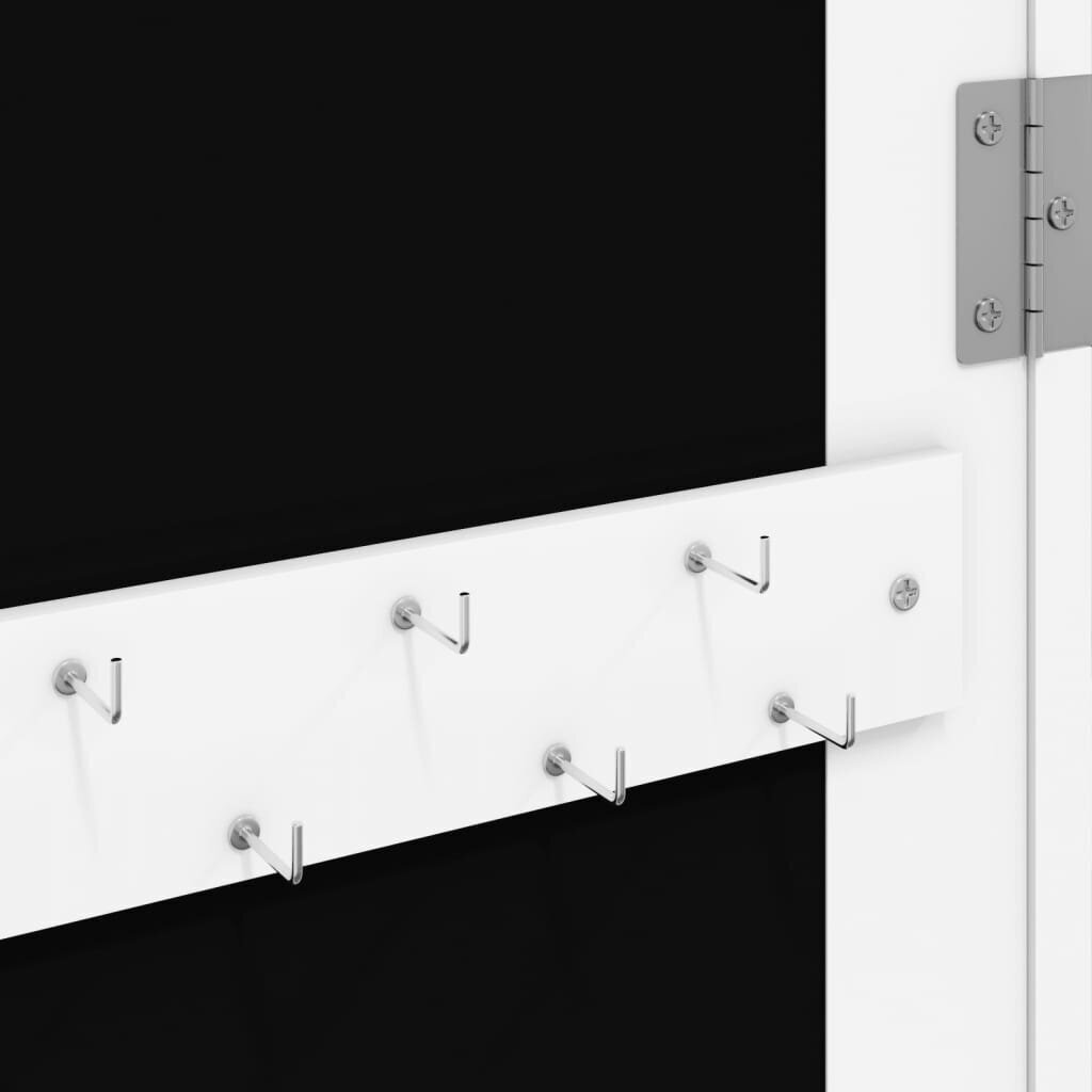 vidaXL Peilikorukaappi seinäkiinnitettävä valkoinen 37,5x10x106 cm hinta ja tiedot | Peilit | hobbyhall.fi