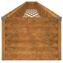 vidaXL Korotettu kukkalaatikko 1152x50x36 cm Corten teräs hinta ja tiedot | Kukkalaatikot | hobbyhall.fi