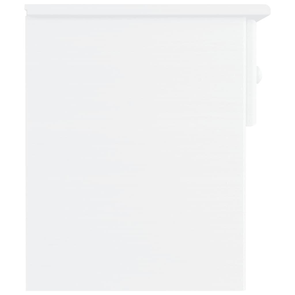 vidaXL Kenkäkaappi ALTA valkoinen 43x35x40,5 cm täysi mänty hinta ja tiedot | Yöpöydät | hobbyhall.fi