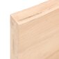 vidaXL Kylpyhuoneen työtaso 140x50x(2-6) cm käsittelemätön täysi puu hinta ja tiedot | Pöytälevyt | hobbyhall.fi