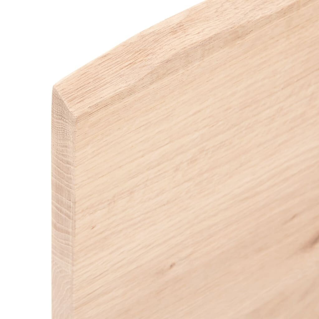 vidaXL Kylpyhuoneen työtaso 100x50x2 cm käsittelemätön täysi puu hinta ja tiedot | Pöytälevyt | hobbyhall.fi