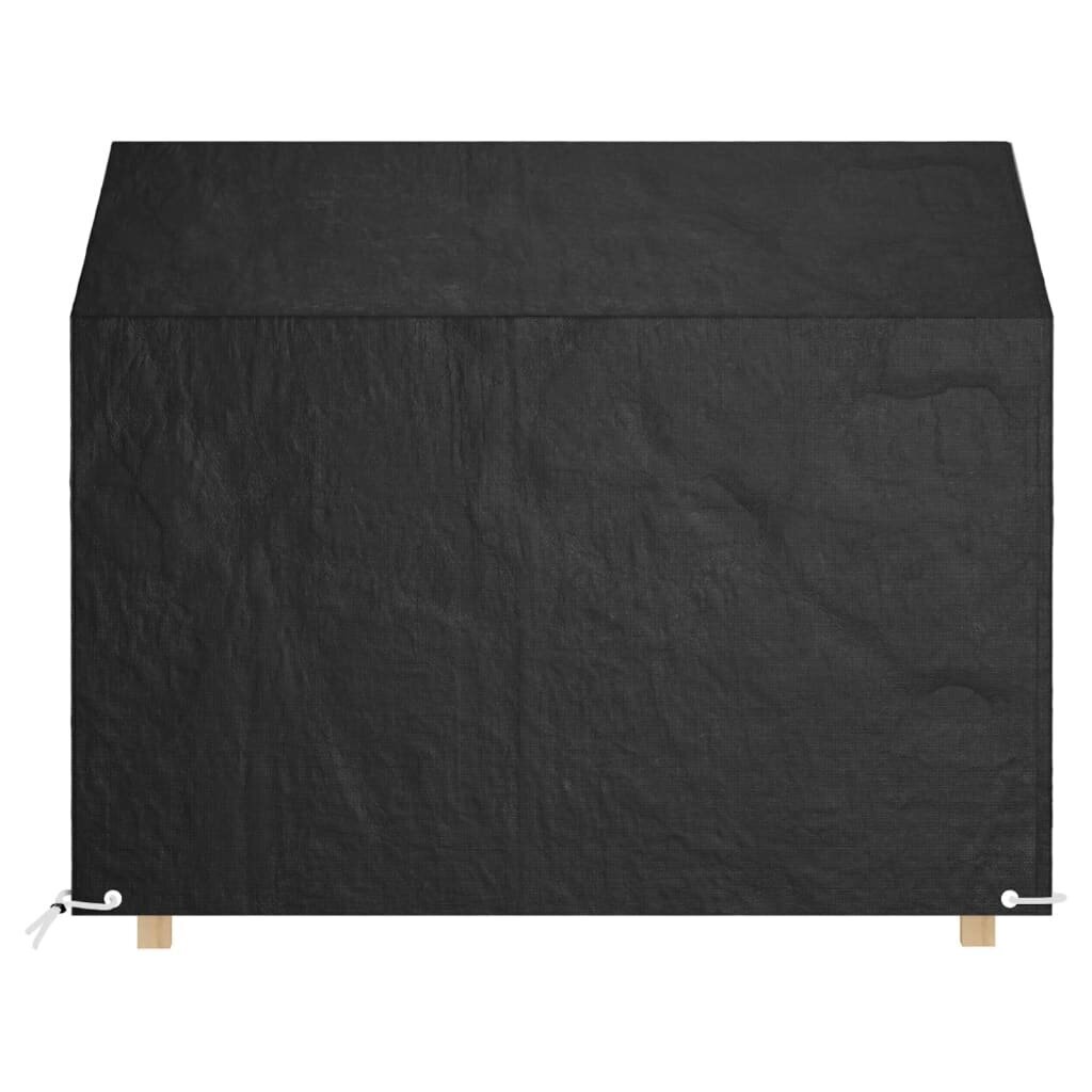 vidaXL Puutarhapenkkisuojat 2 kpl 8 purjerengasta 160x70x70/88 cm PE hinta ja tiedot | Istuintyynyt, pehmusteet ja päälliset | hobbyhall.fi