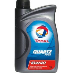 Total Quartz 7000 10W / 40 puolisynteettinen moottoriöljy, 1 L hinta ja tiedot | Total Voiteluaineet | hobbyhall.fi