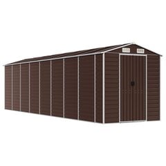 vidaXL Puutarhavaja ruskea 191x725x198 cm galvanoitu teräs hinta ja tiedot | Piharakennukset | hobbyhall.fi