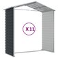 vidaXL Puutarhavaja antrasiitti 191x980x198 cm galvanoitu teräs hinta ja tiedot | Piharakennukset | hobbyhall.fi