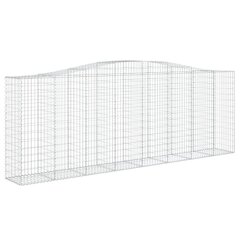 vidaXL Kaarevat kivikorit 25 kpl 400x50x140/160 cm galvanoitu rauta hinta ja tiedot | Aidat ja tarvikkeet | hobbyhall.fi