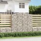 vidaXL Kaareva kivikori 200x30x200/220 cm galvanoitu rauta hinta ja tiedot | Aidat ja tarvikkeet | hobbyhall.fi