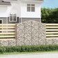vidaXL Kaareva kivikori 200x50x180/200 cm galvanoitu rauta hinta ja tiedot | Aidat ja tarvikkeet | hobbyhall.fi