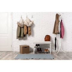 Vaateteline, ModernHome, valkoinen, 185 cm hinta ja tiedot | Vaateripustimet ja pukupussit | hobbyhall.fi