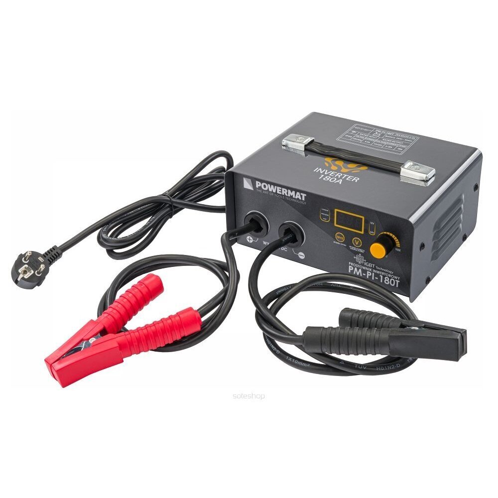 Invertteriakkulaturi käynnistimellä, Powermat, 12V / 24V., 180 A hinta ja tiedot | Auton akkulaturit | hobbyhall.fi