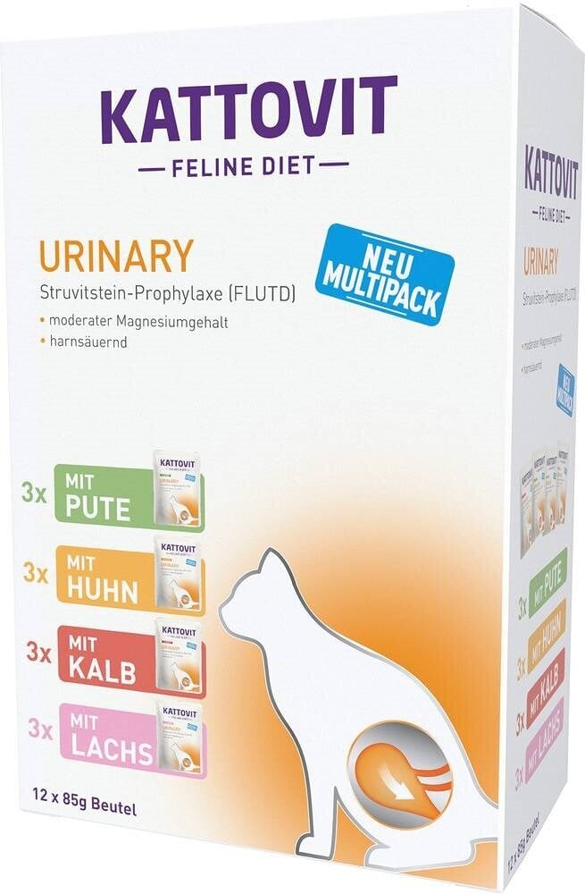 Kattovit Feline Diet Urinary aikuisille kissoille, 12x85 g hinta ja tiedot | Kissanruoka | hobbyhall.fi