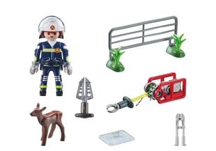 71467 PLAYMOBIL® Action Heroes, Palontorjuntatehtävä: Eläinten pelastus hinta ja tiedot | LEGOT ja rakennuslelut | hobbyhall.fi