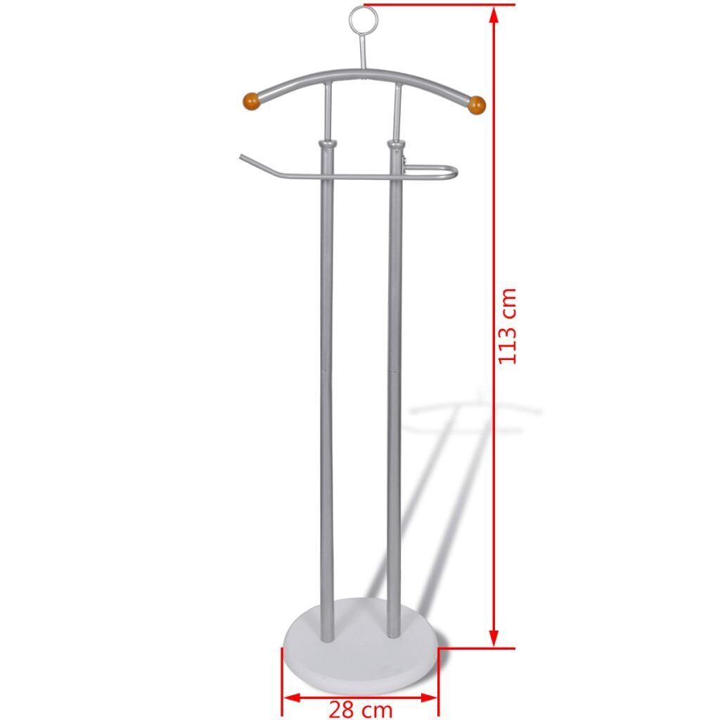 Takki- ja paitaripustin VidaXL Valet, metallirunko hinta ja tiedot | Naulakot | hobbyhall.fi