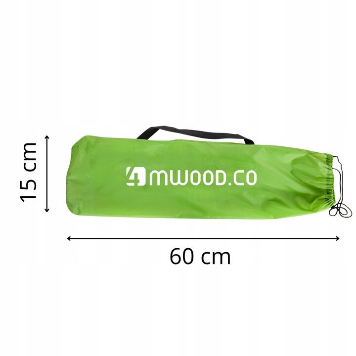 Teltta 4MWOOD-4, 210x210cm, vihreä hinta ja tiedot | Teltat | hobbyhall.fi