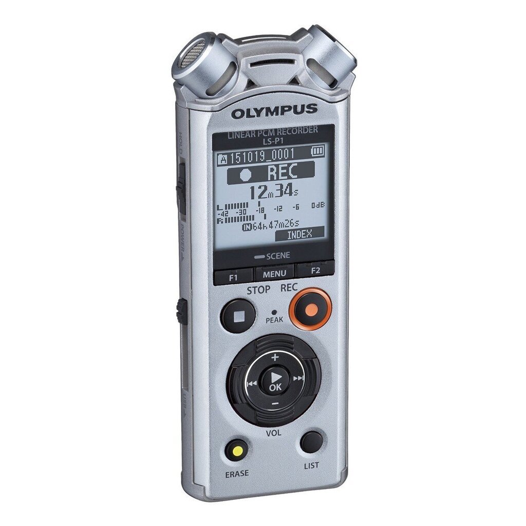 Olympus digitaalinen tallennin LS-P1 PCM, hopea hinta ja tiedot | Sanelimet | hobbyhall.fi