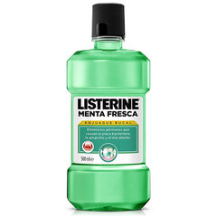 Suuvesi Listerine, tuore minttu, 500 ml hinta ja tiedot | Suuhygienia | hobbyhall.fi