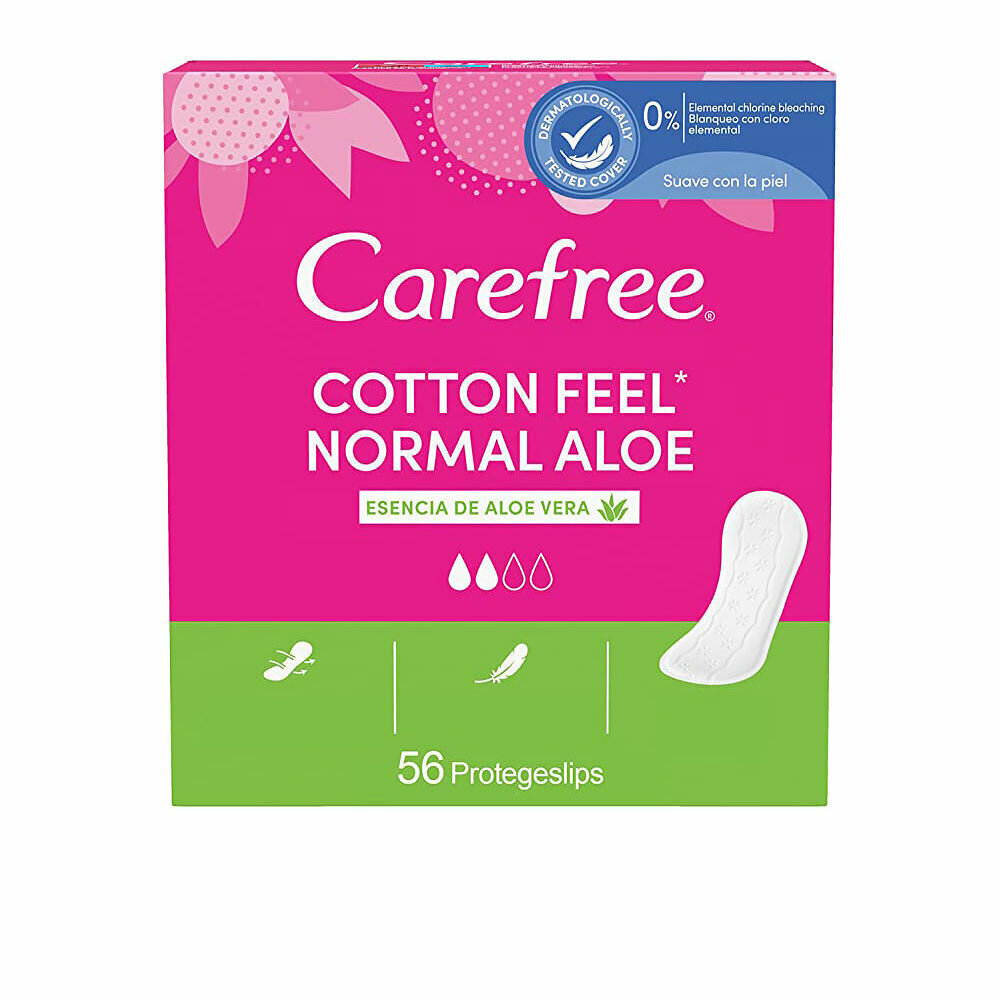 Siteet Carefree Feel Normal Aloe, 56 kpl hinta ja tiedot | Tamponit ja terveyssiteet | hobbyhall.fi