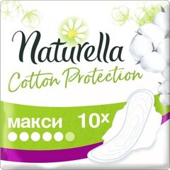 Terveyssiteet Naturella Cotton Protection, Maxi, 10 kpl hinta ja tiedot | Tamponit ja terveyssiteet | hobbyhall.fi