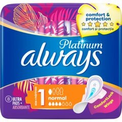 Terveyssiteet aina Platinum Ultra Normal, 8 kpl hinta ja tiedot | Tamponit ja terveyssiteet | hobbyhall.fi