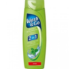 Shampoo Hoitoaine Wash & Go Sport, 2 in 1, 200 ml hinta ja tiedot | Wash & Go Hajuvedet ja kosmetiikka | hobbyhall.fi