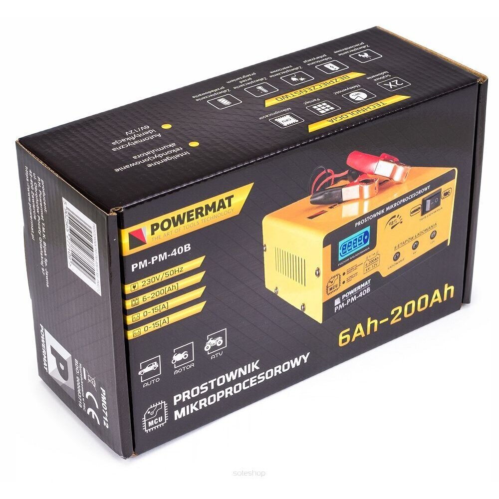 Akkulaturi, Powermat, 6V-12V hinta ja tiedot | Auton akkulaturit | hobbyhall.fi