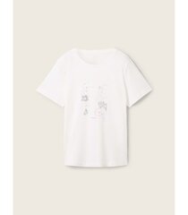Tom Tailor naisten t-paita 1040544*10320, valkoinen 4067672582940 hinta ja tiedot | Naisten T-paidat | hobbyhall.fi