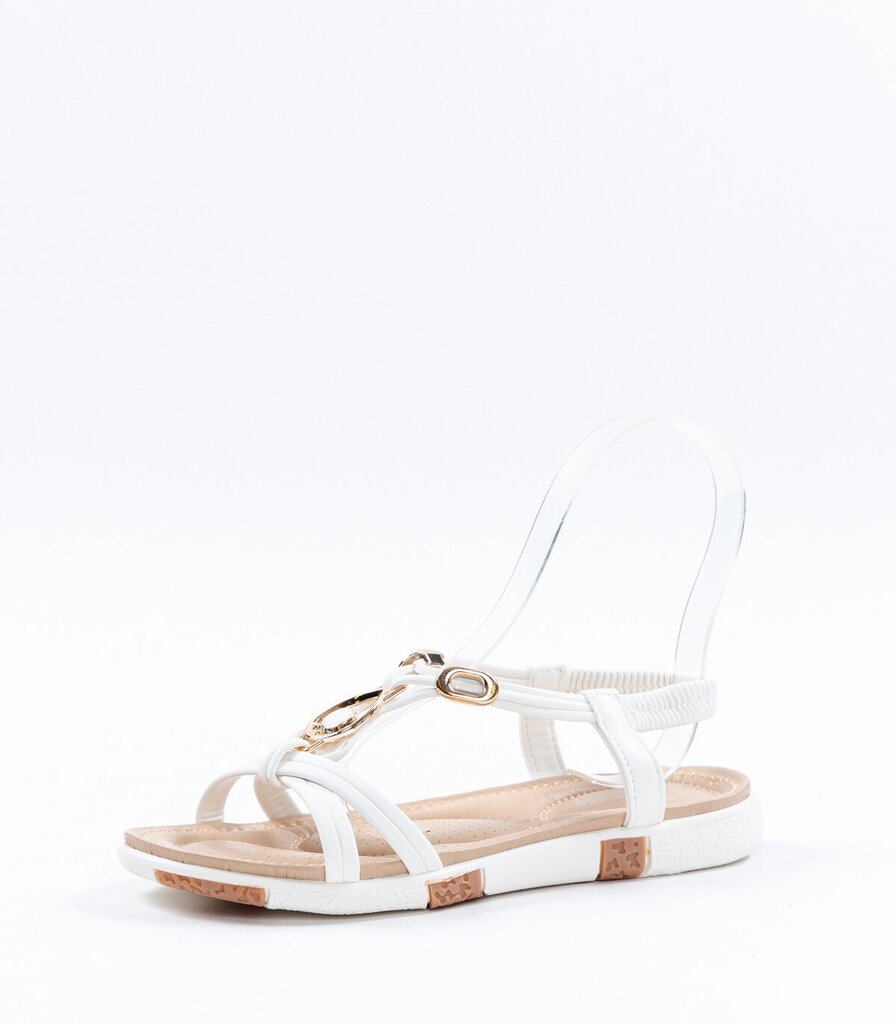 Naisten sandaalit 447055 03, valkoinen 447055*03-041 hinta ja tiedot | Naisten avokkaat ja sandaalit | hobbyhall.fi
