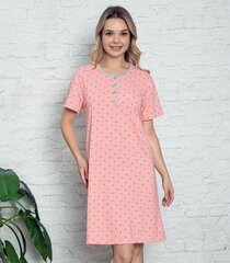 La Penna naisten yöpaita 585295 01, koralli/harmaa 585295*01-XL hinta ja tiedot | Yöasut ja pyjamat | hobbyhall.fi