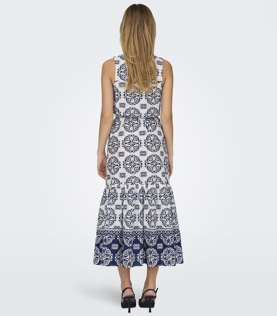 JDY naisten mekko 15325613*01, valkoinen/sininen 5715518088192 hinta ja tiedot | Mekot | hobbyhall.fi