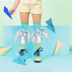 Värilliset sukat Hop hop bunny hinta ja tiedot | Hauskat sukat | hobbyhall.fi