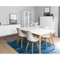 Pöytä Aatrium Dot 160/205x90x75, ruskea/valkoinen hinta ja tiedot | Ruokapöydät | hobbyhall.fi
