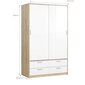 Kaappi Aatrium Line, 121x60x200 cm, valkoinen hinta ja tiedot | Kaapit | hobbyhall.fi