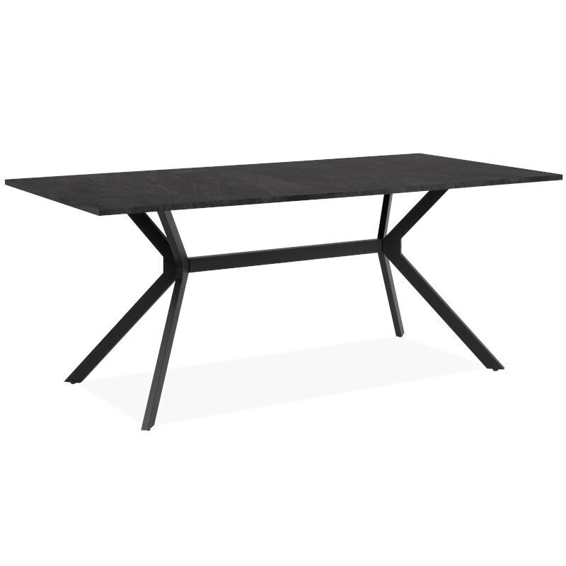 Pöytä Aatrium Onex, 90x180x75 cm, musta hinta ja tiedot | Ruokapöydät | hobbyhall.fi