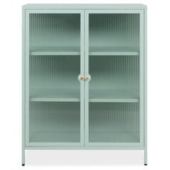 Vitriini Aatrium Milton, 80x40x101 cm, vihreä hinta ja tiedot | Vitriinit | hobbyhall.fi