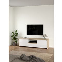 TV-taso Aatrium Next, 177x48x52 cm, valkoinen/ruskea hinta ja tiedot | TV-tasot | hobbyhall.fi