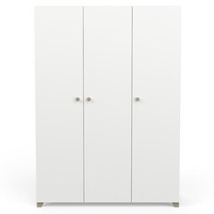 Kaappi Aatrium Izzy, 134x51x188 cm, valkoinen hinta ja tiedot | Kaapit | hobbyhall.fi