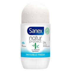 Rulladeodorantti Sanex NaturProtect, luonnollinen bambu, 2x50 ml hinta ja tiedot | Deodorantit | hobbyhall.fi